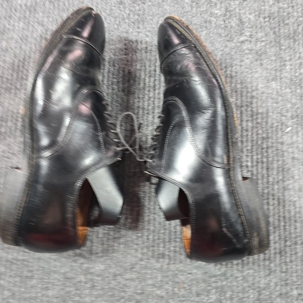 Allen Edmonds Shoes Mens Size 8.5‎ D Black Park Avenue Cap Toe Oxford Dress